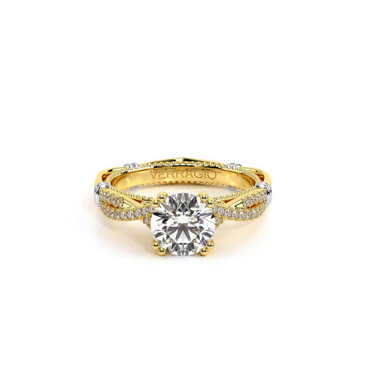 Parisian-105r-18k Yellow Gold Round