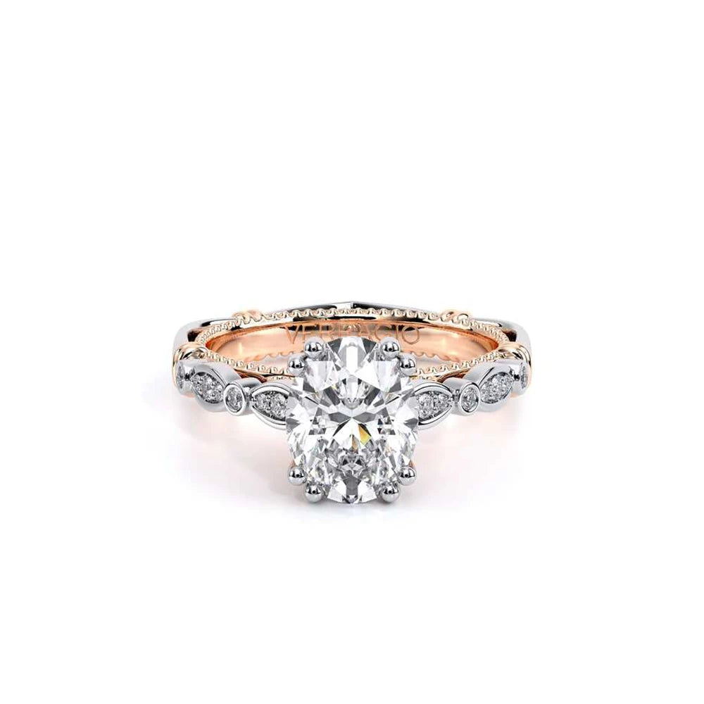 Parisian-100ov-18k Two Tone Oval