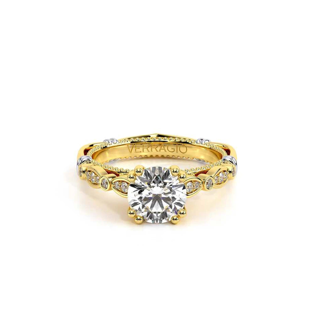 Parisian-100r-18k Yellow Gold Round
