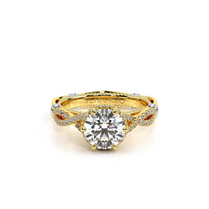 Parisian-153r-18k Yellow Gold Round