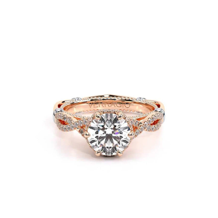 Parisian-153r-18k Rose Gold Round