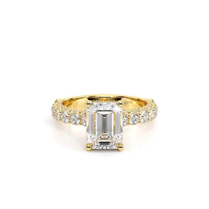 Couture-0489EM25-14K Yellow Gold Emerald