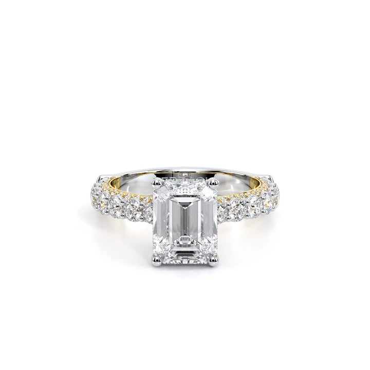 Couture-0489EM25-18K Two Tone Emerald