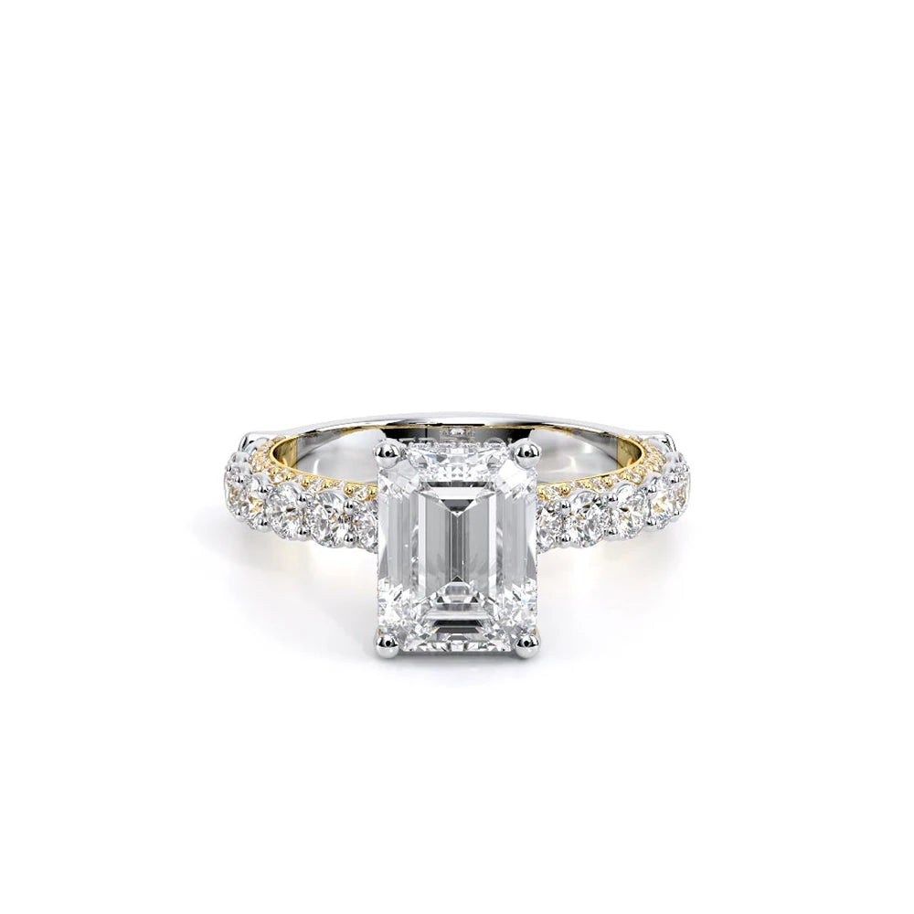 Couture-0489EM25-14K Two Tone Emerald