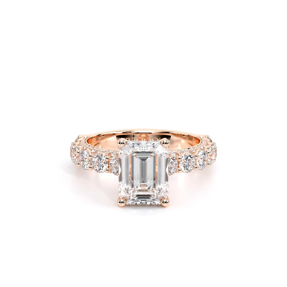 Couture-0489EM30-14K Rose Gold Emerald