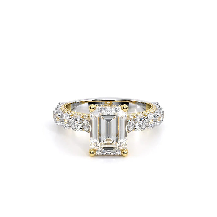 Couture-0489EM30-18K Two Tone Emerald