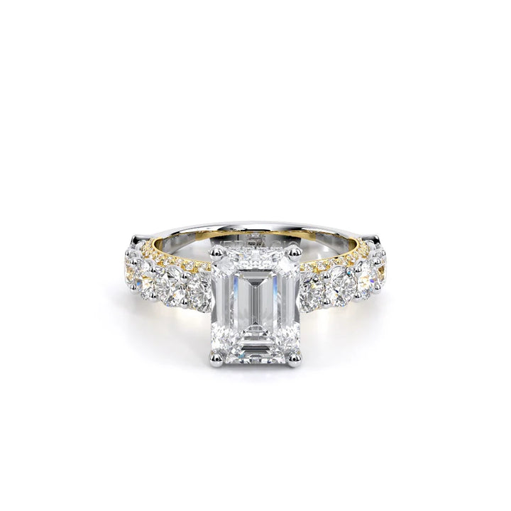 Couture-0489EM34-18K Two Tone Emerald