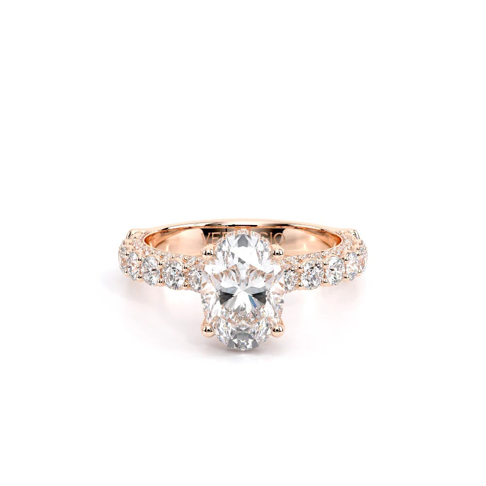 Couture-0489OV25-14K Rose Gold Oval