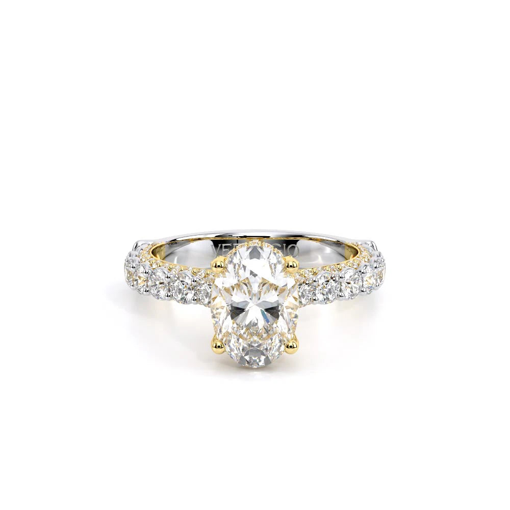 Couture-0489OV25-14K Two Tone Oval