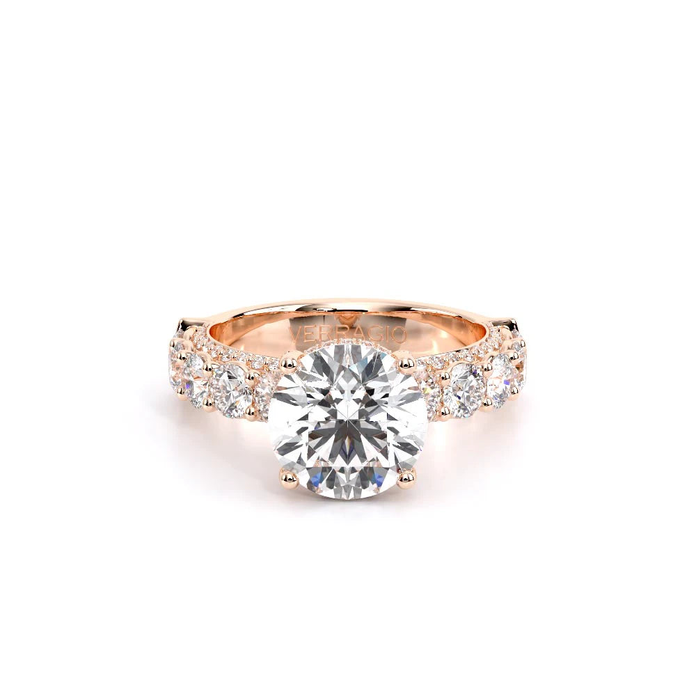 Couture-0489R34-14K Rose Gold Round