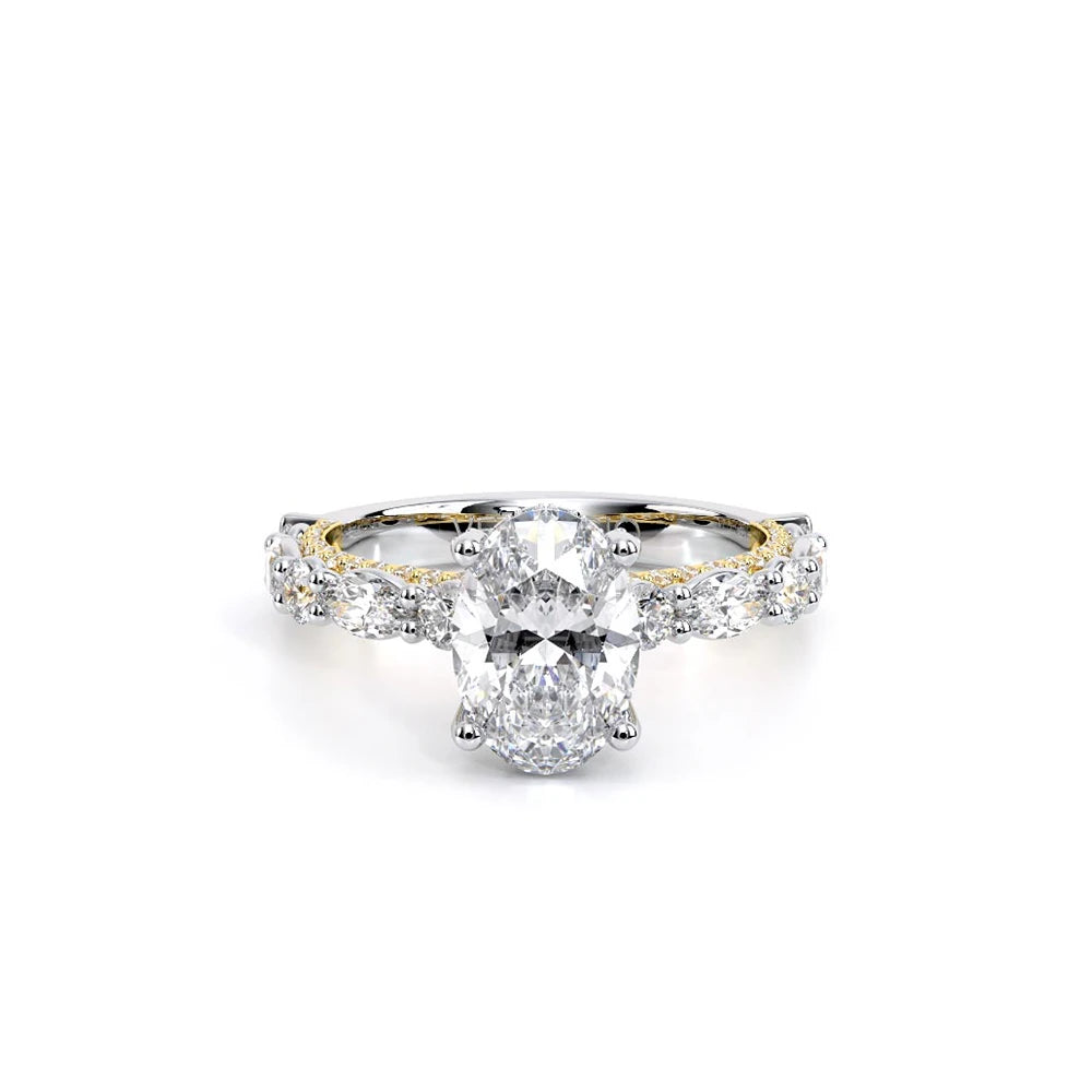 Couture-0490OV25-14K Two Tone Oval