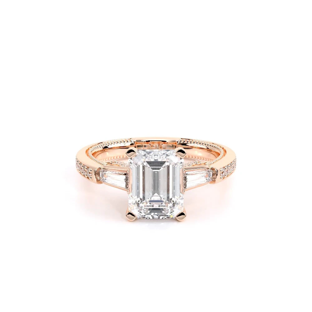 Insignia-7110EM-14K Rose Gold Emerald
