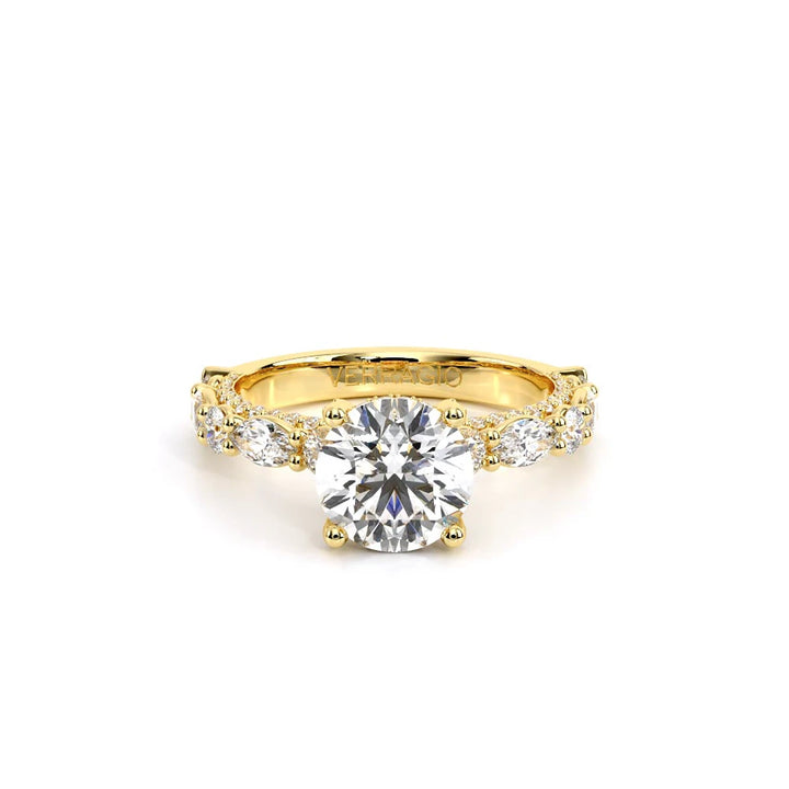 Couture-0490R25-14K Yellow Gold Round