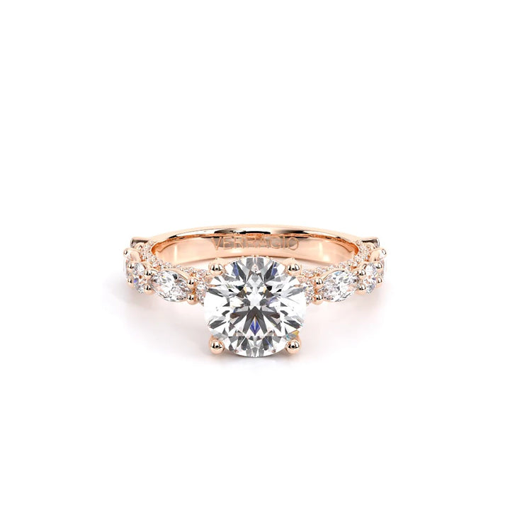 Couture-0490R25-14K Rose Gold Round