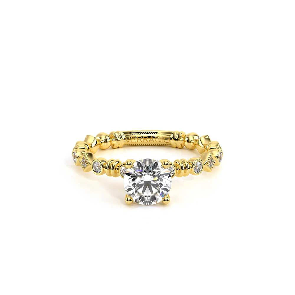 Renaissance-973-R-18k Yellow Gold Round