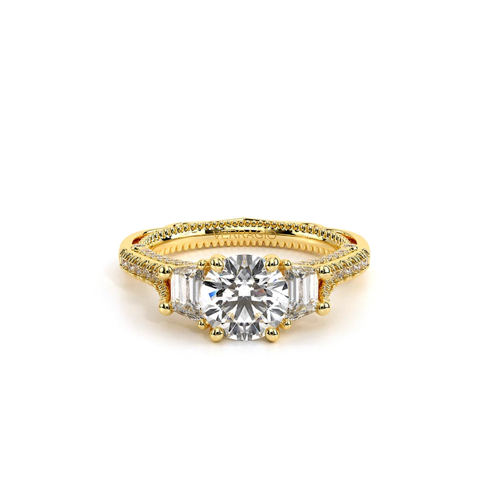 Venetian-5086r-14k Yellow Gold Round