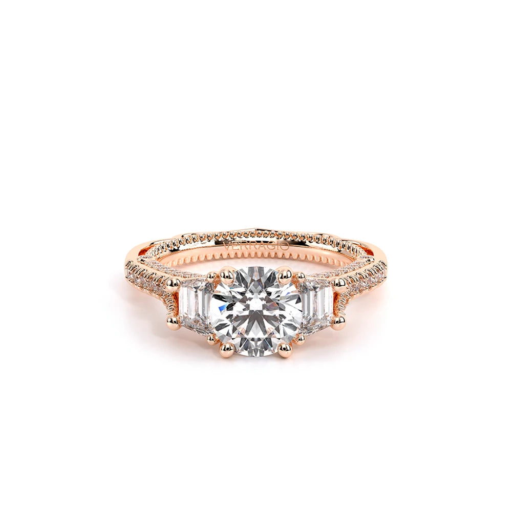 Venetian-5086r-18k Rose Gold Round