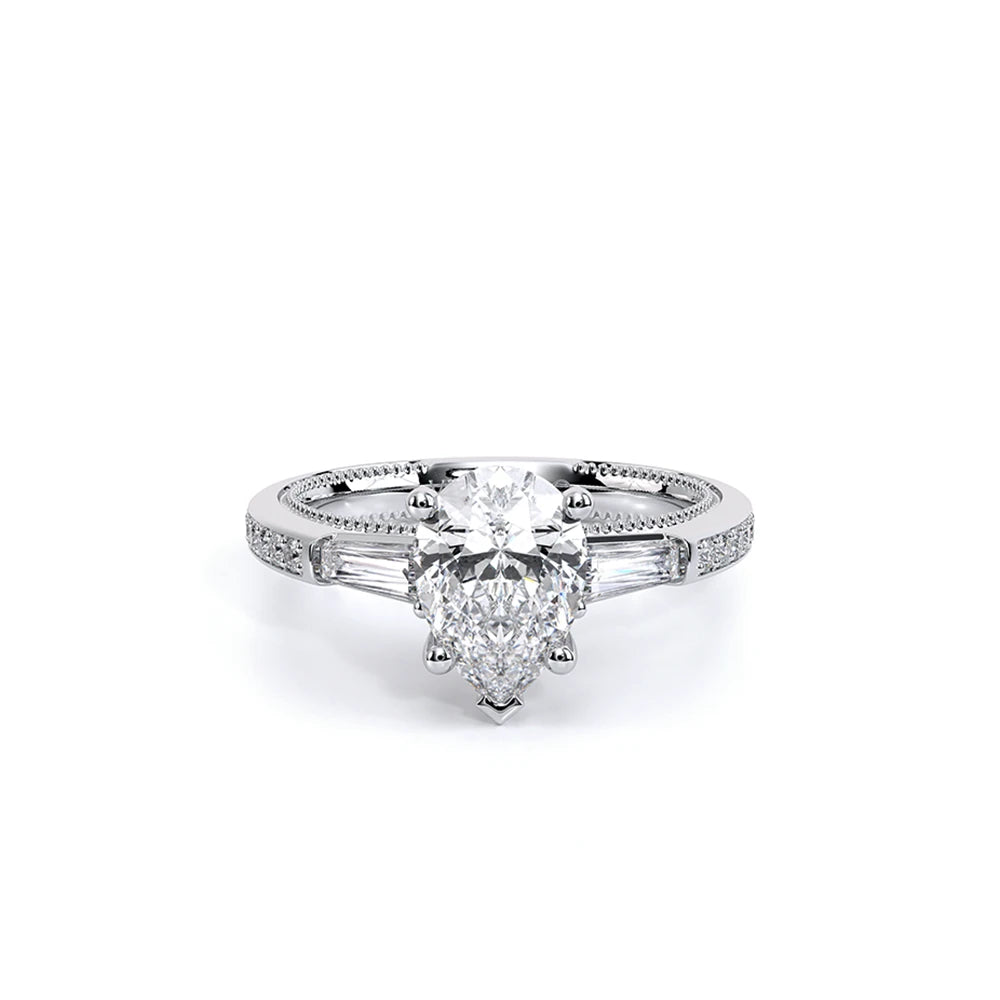 Venetian-5085ps-14k White Gold Pear