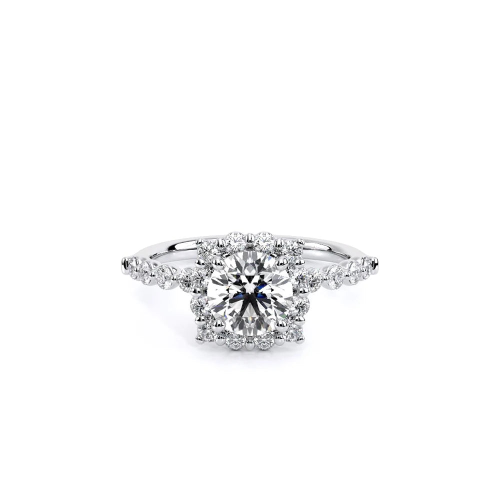 Renaissance-990CU20-14K White Gold Cushion
