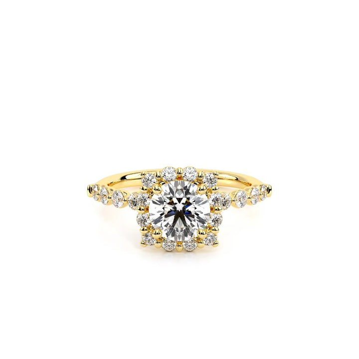 Renaissance-990CU20-14K Yellow Gold Cushion