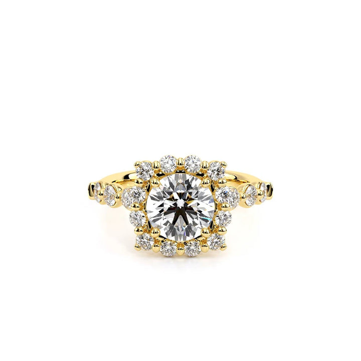 Renaissance-990CU25-14K Yellow Gold Cushion