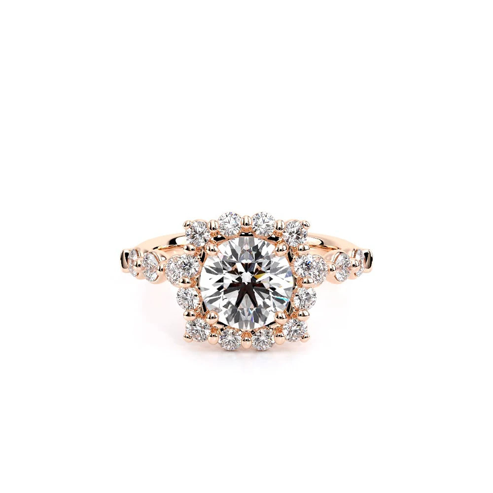 Renaissance-990CU25-14K Rose Gold Cushion