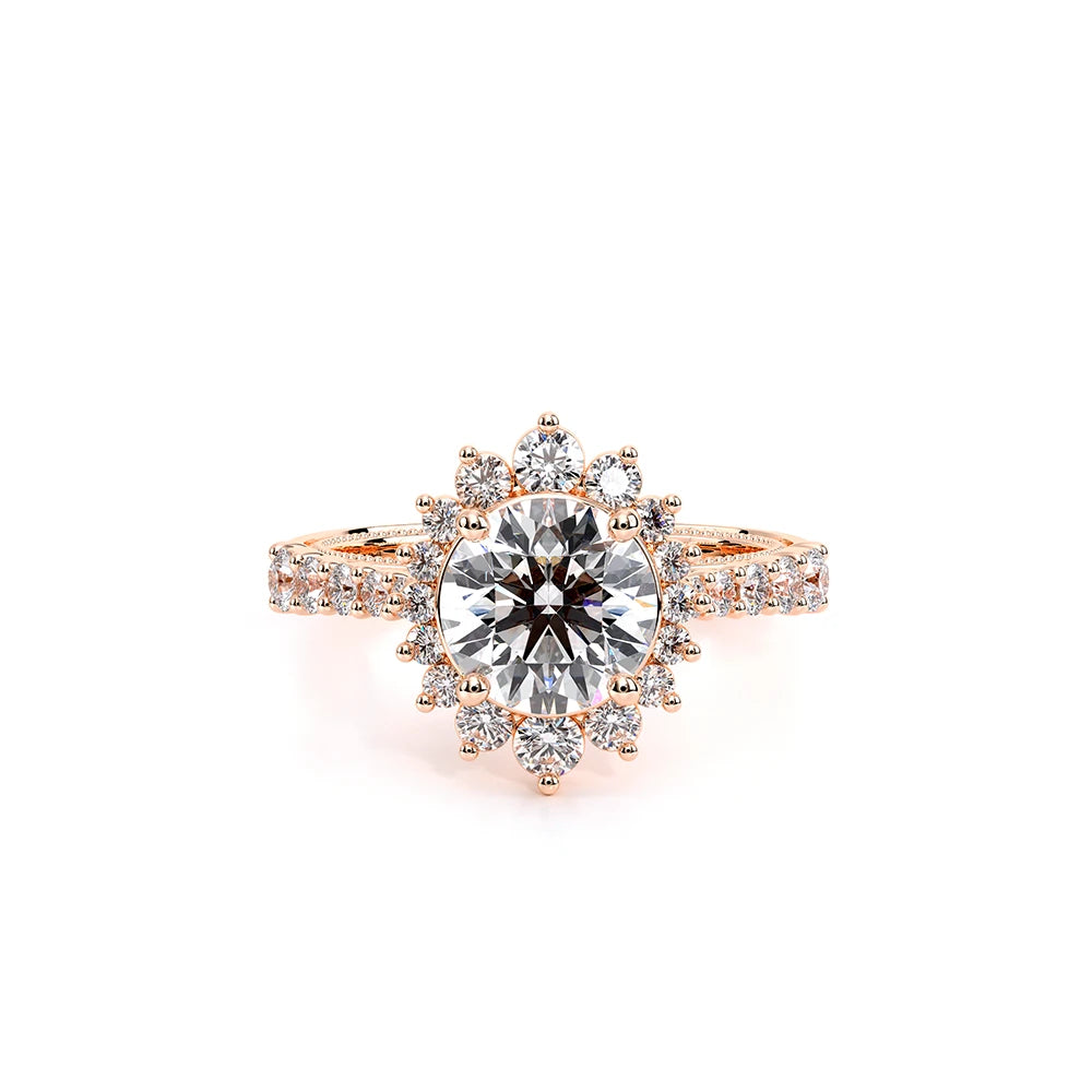 Venetian-5084r-18k Rose Gold Round