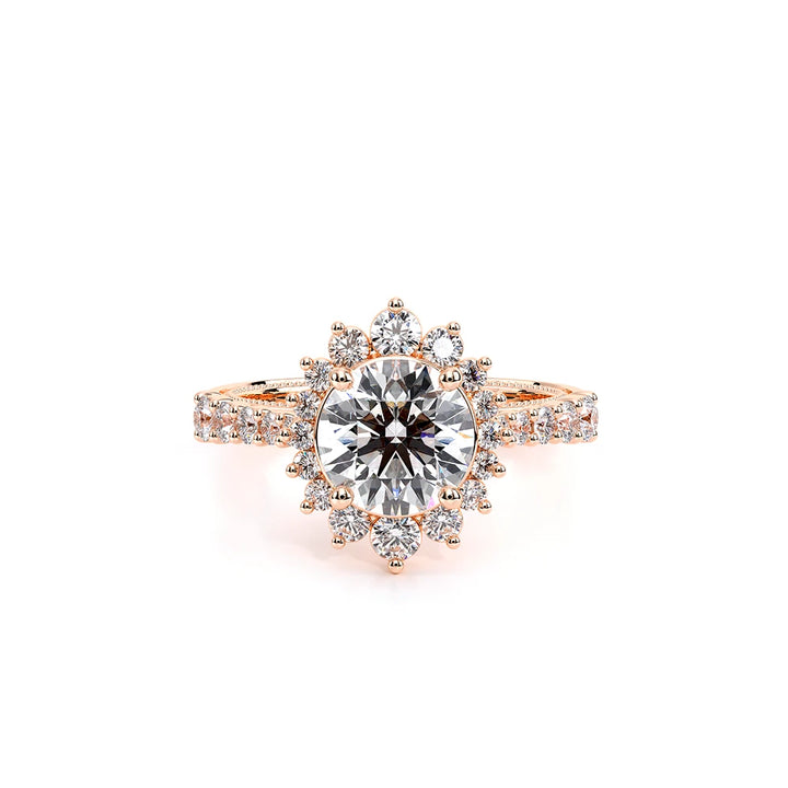 Venetian-5084r-18k Rose Gold Round