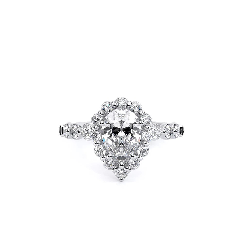 Renaissance-990PS25-14K White Gold Pear