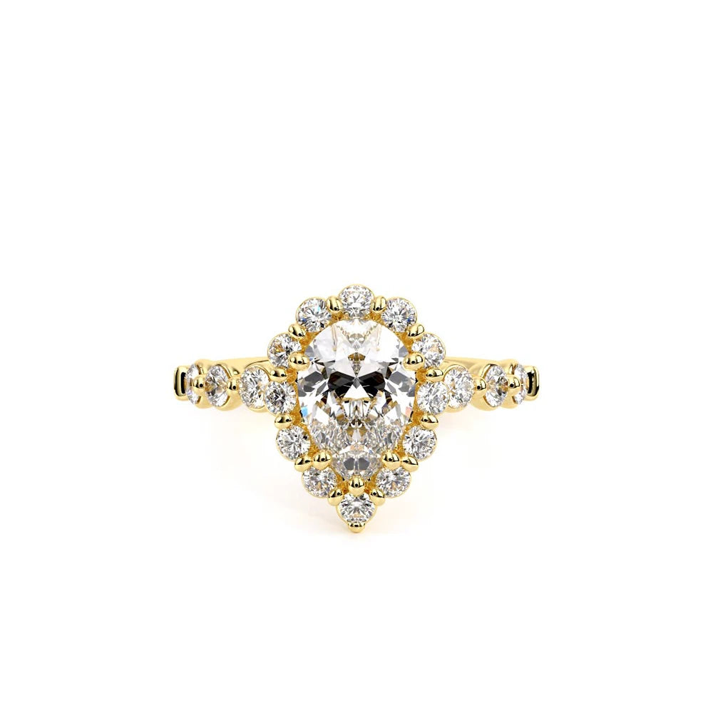 Renaissance-990PS25-18K Yellow Gold Pear