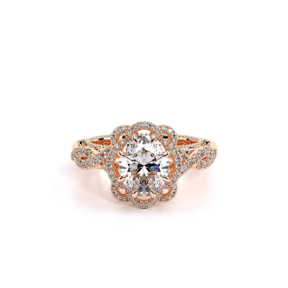 Venetian-5051ov-18k Rose Gold Oval