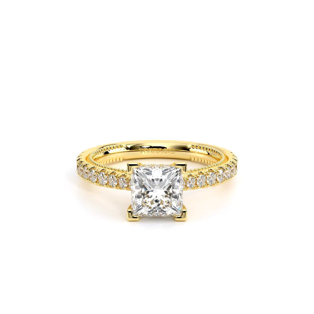 Renaissance-992P17-14K Yellow Gold Princess