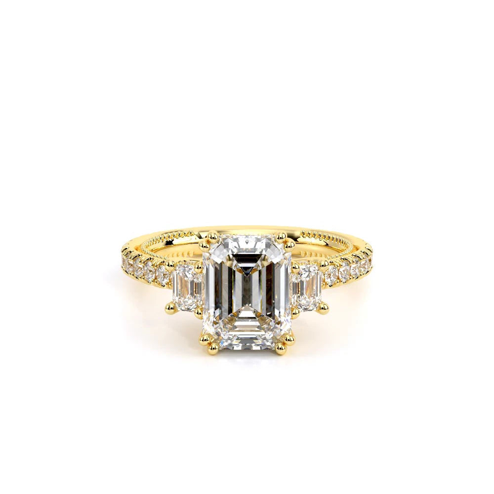 Renaissance-993EM17-14K Yellow Gold Emerald