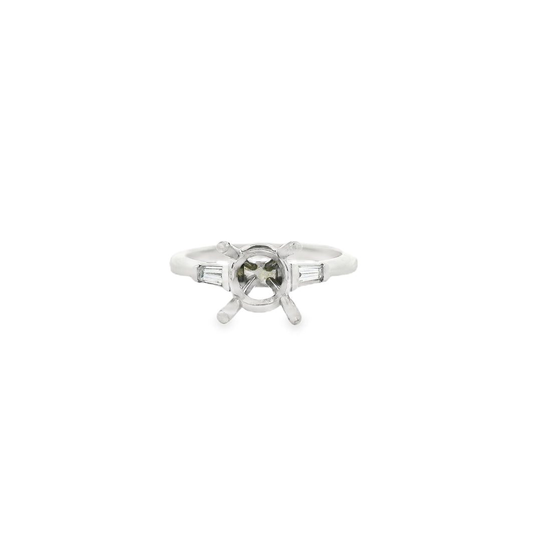 Platinum Semi Mount Ring