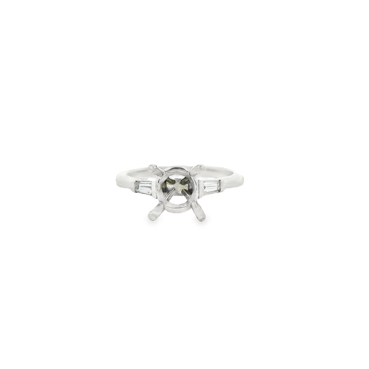 Platinum Semi Mount Ring