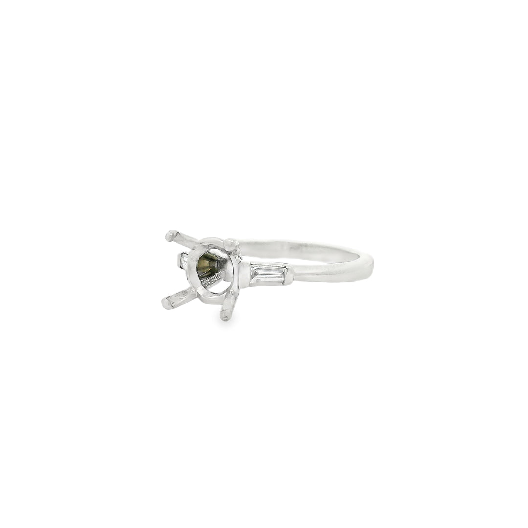 Platinum Semi Mount Ring