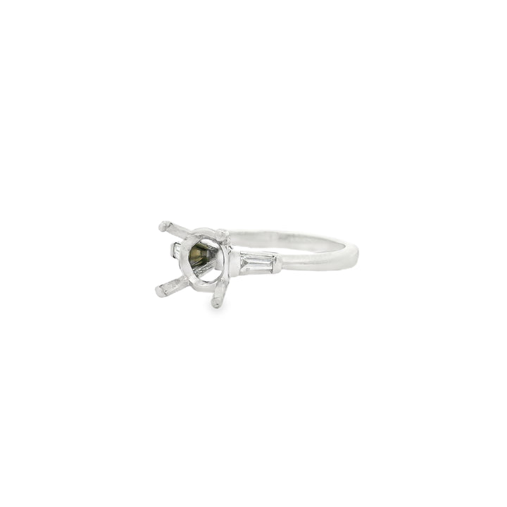 Platinum Semi Mount Ring