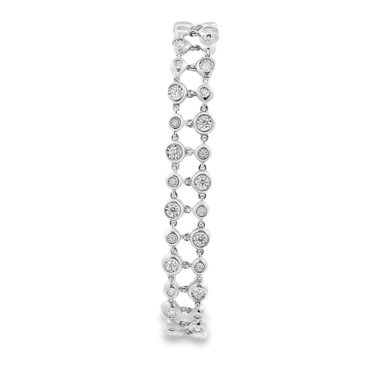 Double Row Bezel Tennis Bracelet