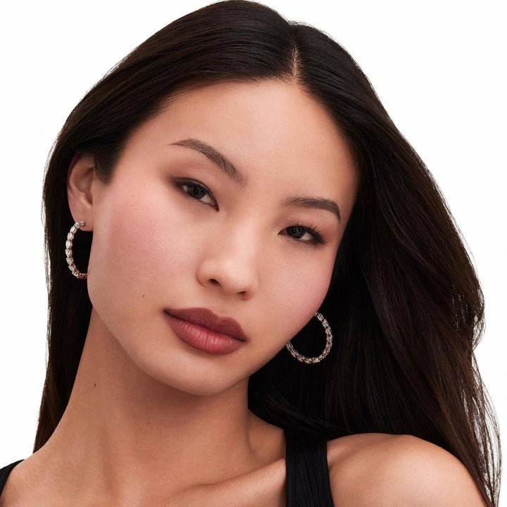 Diamond Hoop Earrings