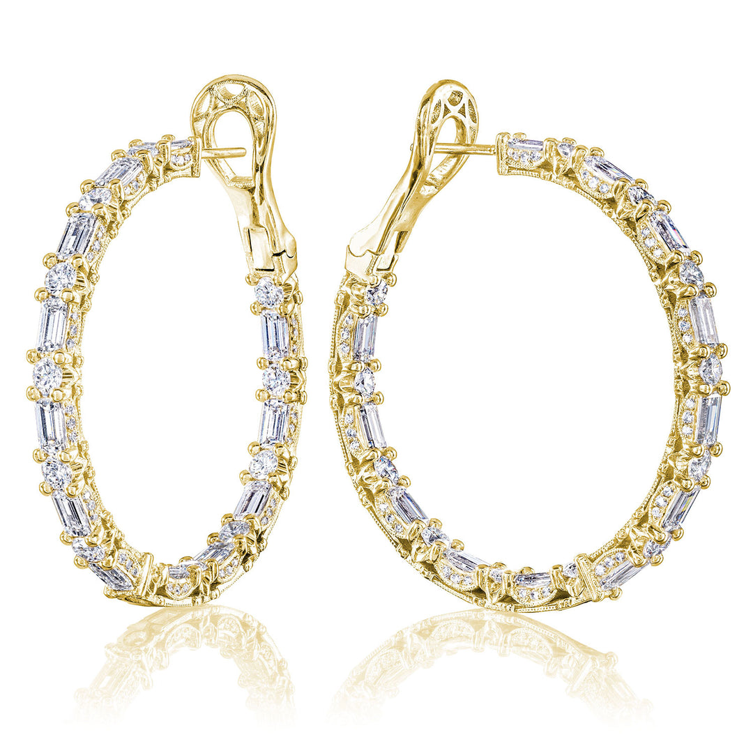 Diamond Hoop Earrings