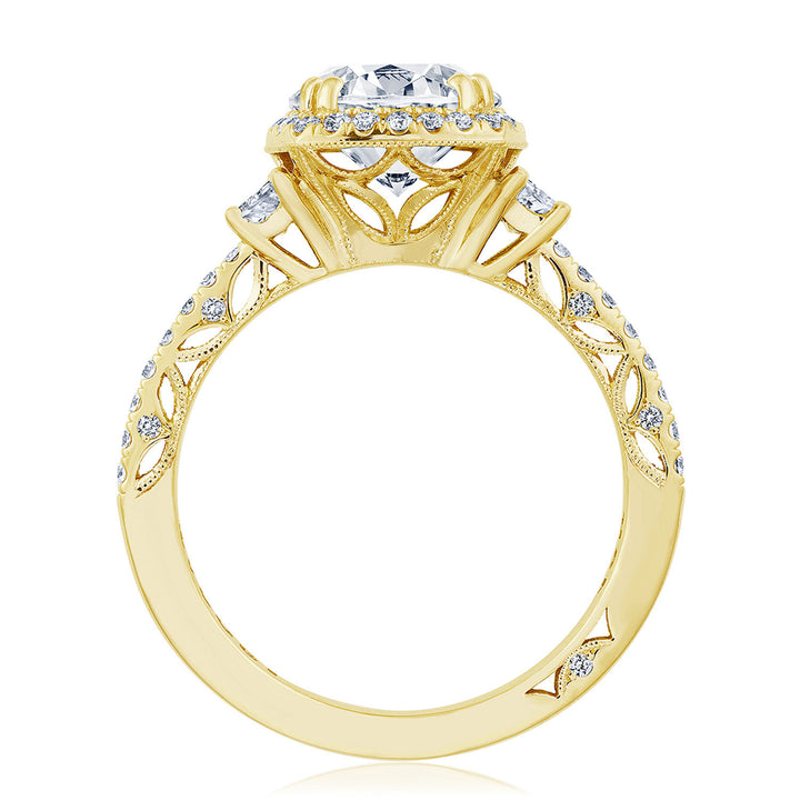 Cushion 3-Stone Engagement Ring
