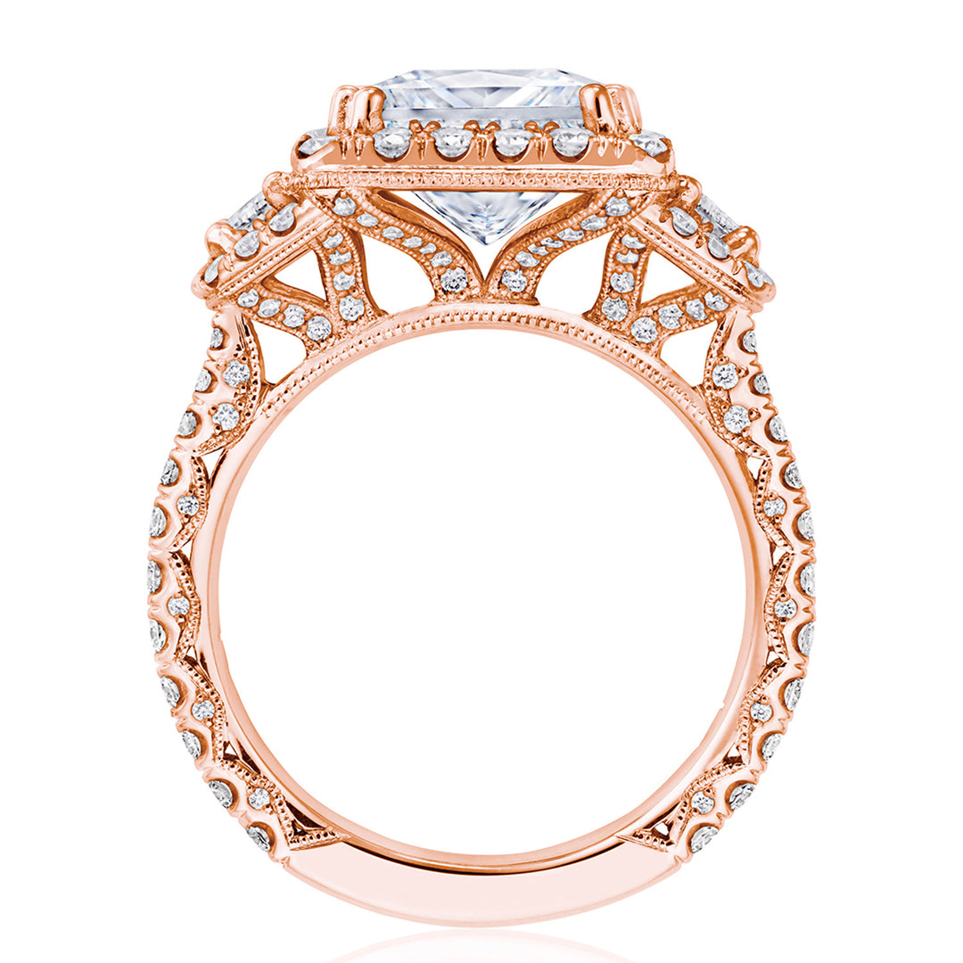 Princess 3-Stone Engagement Ring