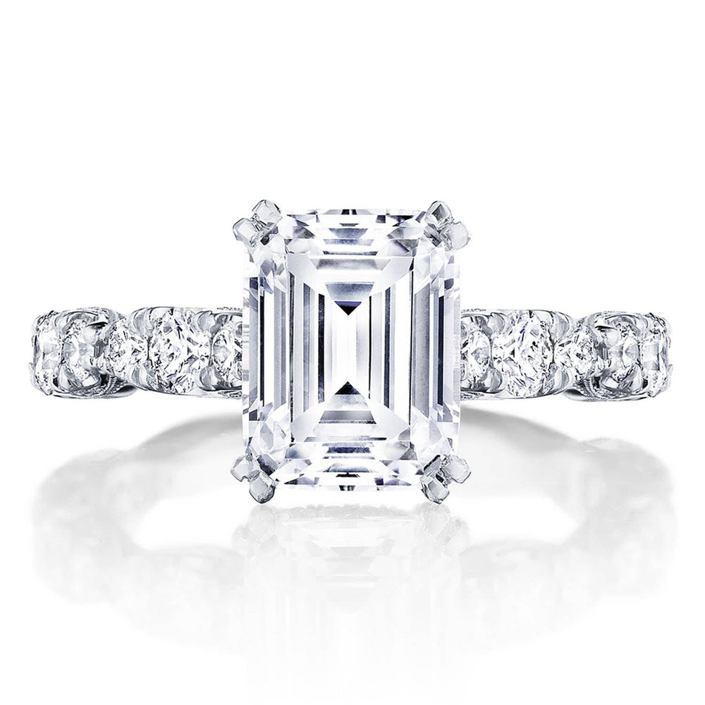 Emerald Solitaire Engagement Ring