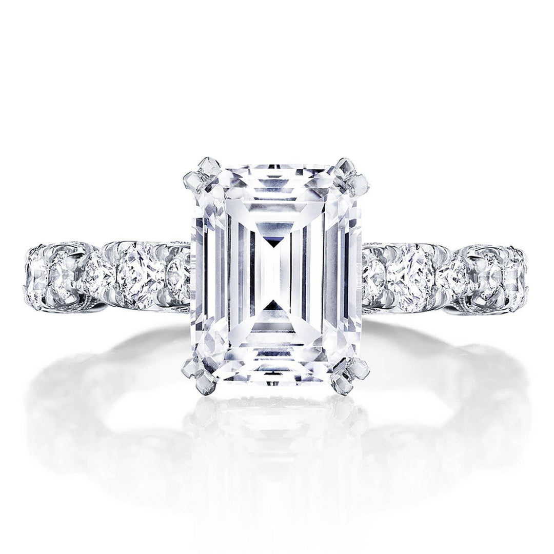 Emerald Solitaire Engagement Ring