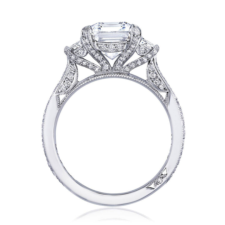 Emerald 3-Stone Engagement Ring