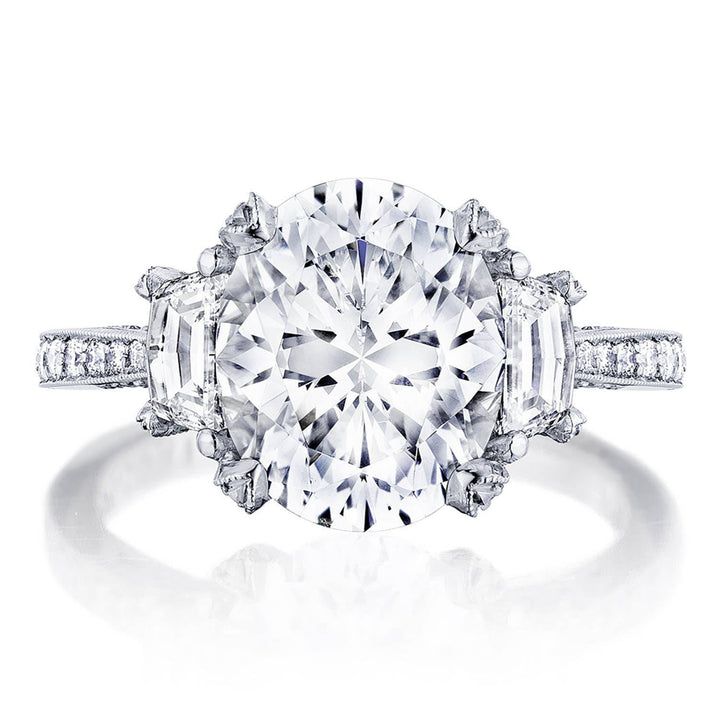Oval 3-Stone Engagement Ring