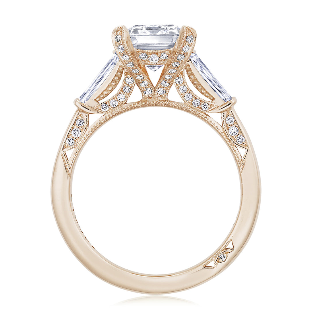 Emerald 3-Stone Engagement Ring