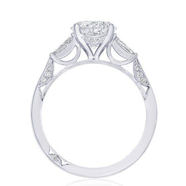 Round 3-Stone Engagement Ring