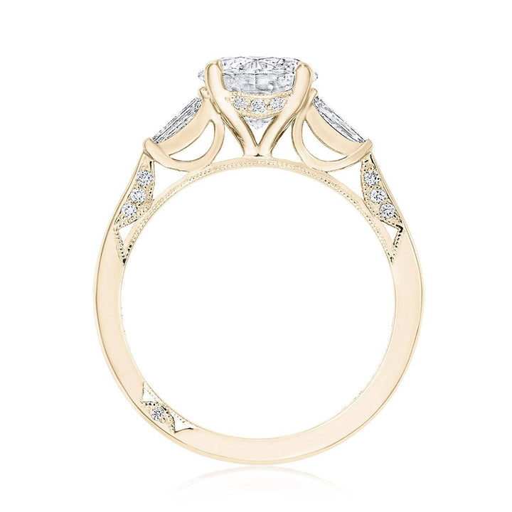 Round 3-Stone Engagement Ring