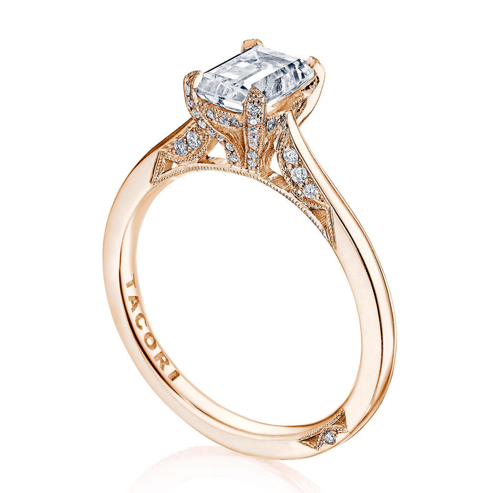 Emerald Solitaire Engagement Ring
